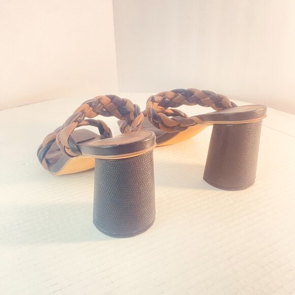 Beautiful Dolce Vita Braided Strap Sandals in Brown, Made in China, Size 10 - Picture 5 of 15
